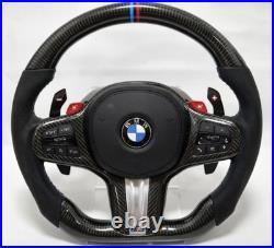 BMW Carbon Fibre M Performance Steering Wheel With Carbon Paddle Shifters