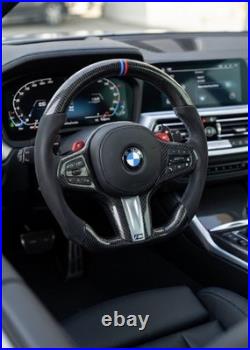 BMW Carbon Fibre M Performance Steering Wheel With Carbon Paddle Shifters