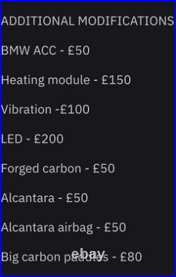 BMW Carbon Fibre M Performance Steering Wheel With Carbon Paddle Shifters