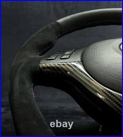 BMW E46 E39 E38 Custom Sport M Power Steering Wheel Carbon Alcantara Leather