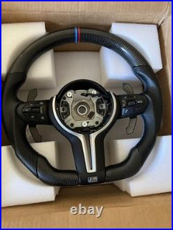 BMW F10 F11 F12 F01 F07 M PERFORMANCE flat bottom STEERING WHEEL