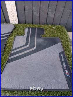 BMW F30 F31 3 Series M Performance Front And Rear Floor Mats. GENUINE BMW F30 F31 3 Series M Performance Front And Rear Floor Mats. GENUINE