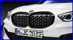 BMW F40 M135i Genuine M Performance Black Kidney Grilles 51138080490/5A39370