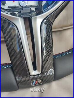 BMW F Series M Performance Heated Steering Wheel Carbon Alcantara Flat bottom