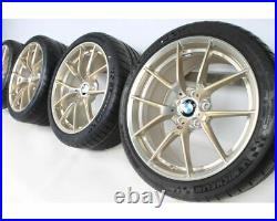BMW Genuine 763M M3 M4 F80 Wheel & Tyre Set Gold M Performance 36112459540