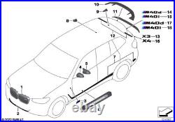 BMW Genuine Door Sill Trim Carbon M Performance Replacement Spare 51472465482