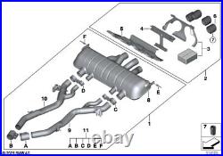 BMW Genuine Exhaust Silencer System M Performance Replacement 18305A23283