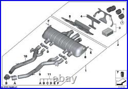 BMW Genuine Exhaust Tail Pipe Trim Module Titanium M Performance 18305A23286