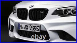 BMW Genuine F87 M2 M Performance Gloss Black Kidney Grilles 51712355447 / 448