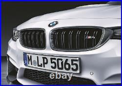 BMW Genuine Front Left Ornamental Grille Carbon M Performance 51712456325