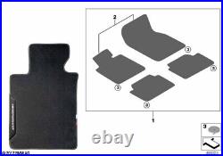 BMW Genuine Front Rear Right Left Floor Mat Set M Performance RHD 51472468491