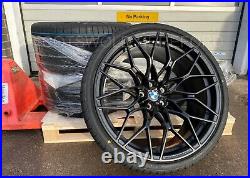 BMW Genuine G80 G82 M3 M4 Wheel & Tyre Set 1000M Black M Performance 36115A075C2