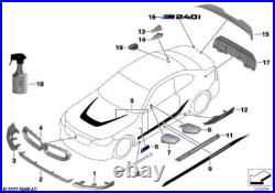 BMW Genuine M Performance Aerial Cover Aramide Fits G42 G87 G20 LCI 65205A59AD9