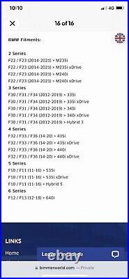 BMW Genuine M Performance Carbon Exhaust Trims X2