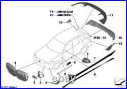 BMW Genuine M Performance Cover ASOE Carbon Replacement Fits G05 G18 51112470632