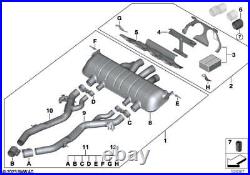 BMW Genuine M Performance Exhaust Tail Pipe Trim Tip Titanium 18305A86350