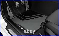 BMW Genuine M Performance Floor Mats Front Set Black