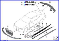 BMW Genuine M Performance Front Attachment Carbon Fits G22 G22 LCI 51192472782 BMW Genuine M Performance Front Attachment Carbon Fits G22 G22 LCI 51192472782