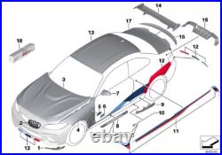 BMW Genuine M Performance Front Left NS Attachment, Carbon Fits F87 51192365981 BMW Genuine M Performance Front Left NS Attachment, Carbon Fits F87 51192365981