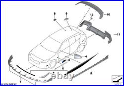 BMW Genuine M Performance Front Left Splitter Black Fits F70 F74 F78 51115A93221