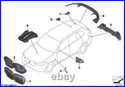 BMW Genuine M Performance Front Ornamental Grille Carbon Fits F95 51712467261