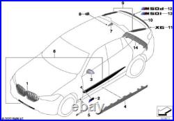 BMW Genuine M Performance Front Ornamental Grille Carbon Fits G06 51712467264