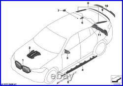 BMW Genuine M Performance Front Ornamental Grille Carbon Replacement 51135A69BE6