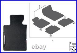 BMW Genuine M Performance Front Rear Floor Mats Set 4 Pieces RHD 51472465743