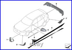 BMW Genuine M Performance Front Right OS Winglet Carbon Fits G05 51192455500 BMW Genuine M Performance Front Right OS Winglet Carbon Fits G05 51192455500