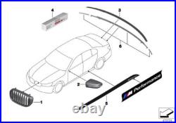 BMW Genuine M Performance Front Right Ornamental Grille Gloss Black 51712289686 BMW Genuine M Performance Front Right Ornamental Grille Gloss Black 51712289686