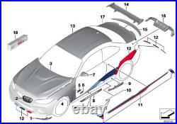 BMW Genuine M Performance Front Right Splitter Attachment Carbon 51192361668