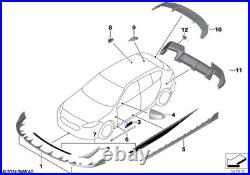 BMW Genuine M Performance Front Right Splitter Black Fits F70 F74 51115A93222