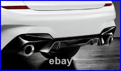 BMW Genuine M Performance Gloss Black Rear Bumper Trim 51192455856