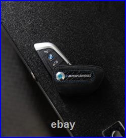 BMW Genuine M Performance Key Fob With Black Alcantara Case BMW Genuine M Performance Key Fob With Black Alcantara Case