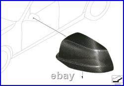 BMW Genuine M Performance Left Exterior Mirror Cap Carbon Fits F10 51142350277