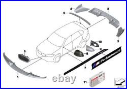 BMW Genuine M Performance Rear Roof Spoiler Wing Gloss Black Finish 51622284954