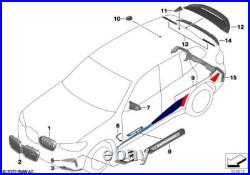 BMW Genuine M Performance Right Left Car Wrapping M Sport Fits F97 51142465611 BMW Genuine M Performance Right Left Car Wrapping M Sport Fits F97 51142465611