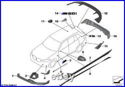 BMW Genuine M Performance Right OS Brake Air Inlet Trim Carbon MSP 51115A3E056