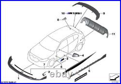 BMW Genuine M Performance Right OS Sill Attachment Black High Gloss 51192462600 BMW Genuine M Performance Right OS Sill Attachment Black High Gloss 51192462600