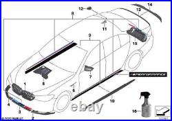 BMW Genuine M Performance Right Side Ornamental Grille Carbon 51719627254 BMW Genuine M Performance Right Side Ornamental Grille Carbon 51719627254