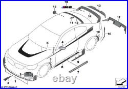 BMW Genuine M Performance Side Sill Adhesive Film Kit Fits G87 82145A65B79 BMW Genuine M Performance Side Sill Adhesive Film Kit Fits G87 82145A65B79