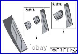 BMW Genuine M Performance Stainless Steel Footrest Plate Pad Cover 51472413361
