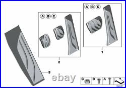 BMW Genuine M Performance Stainless Steel Pedals Covers Set