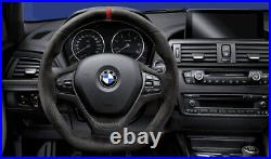 BMW Genuine M Performance Steering Wheel Alcantara Carbon Fibre Trim 32302230190