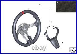 BMW Genuine M Performance Steering Wheel Cover Alcantara Carbon 32302345204