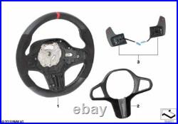 BMW Genuine M Performance Steering Wheel Cover Leather Carbon 32302471441 BMW Genuine M Performance Steering Wheel Cover Leather Carbon 32302471441