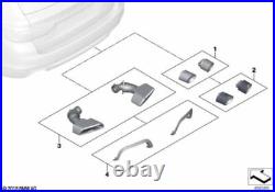 BMW Genuine M Performance Tailpipe Trims Set Chrome Fits G30 G31 18302449926