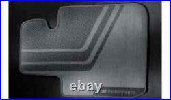 BMW Genuine M Performance Textile Car Floor Mats Front Set 3 Series 51472407304