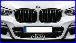 BMW Genuine Pair X3 X4 G01 G02 M Performance Black Kidney Grilles 8469959 / 960