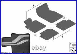 BMW Genuine Performance Rear Floor Mats Fits F10 F10 LCI F11 F11 LCI 51472365219 BMW Genuine Performance Rear Floor Mats Fits F10 F10 LCI F11 F11 LCI 51472365219